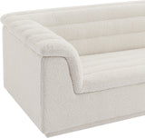 Cascade Cream Boucle Fabric Loveseat 191Cream-L Meridian Furniture