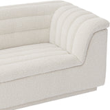 Cascade Cream Boucle Fabric Loveseat 191Cream-L Meridian Furniture