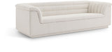 Cascade Cream Boucle Fabric Sofa 191Cream-S Meridian Furniture