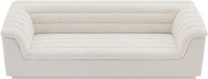 Cascade Cream Boucle Fabric Sofa 191Cream-S Meridian Furniture
