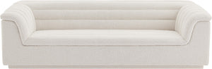 Cascade Cream Boucle Fabric Sofa 191Cream-S Meridian Furniture