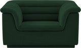 Cascade Green Boucle Fabric Chair 191Green-C Meridian Furniture