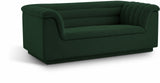 Cascade Green Boucle Fabric Loveseat 191Green-L Meridian Furniture