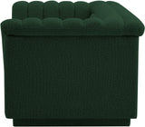 Cascade Green Boucle Fabric Loveseat 191Green-L Meridian Furniture