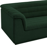 Cascade Green Boucle Fabric Loveseat 191Green-L Meridian Furniture