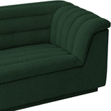 Cascade Green Boucle Fabric Loveseat 191Green-L Meridian Furniture