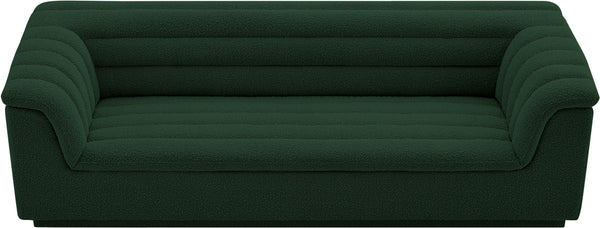 Cascade Green Boucle Fabric Sofa 191Green-S Meridian Furniture