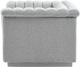 Cascade Grey Boucle Fabric Chair 191Grey-C Meridian Furniture