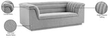 Cascade Grey Boucle Fabric Loveseat 191Grey-L Meridian Furniture