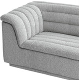 Cascade Grey Boucle Fabric Loveseat 191Grey-L Meridian Furniture