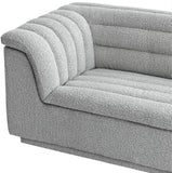 Cascade Grey Boucle Fabric Sofa 191Grey-S Meridian Furniture