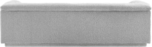 Cascade Grey Boucle Fabric Sofa 191Grey-S Meridian Furniture