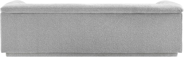 Cascade Grey Boucle Fabric Sofa 191Grey-S Meridian Furniture