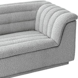 Cascade Grey Boucle Fabric Sofa 191Grey-S Meridian Furniture