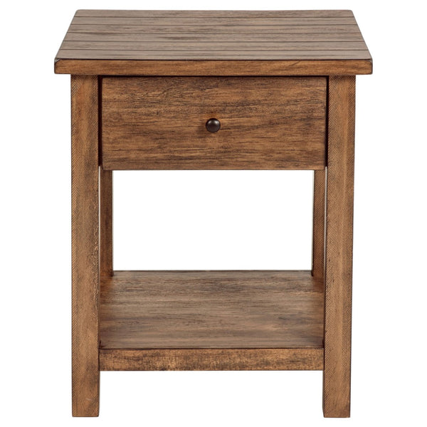 English Elm Castleton Distressed Pine Living Room Set with Open Shelves and Hidden Drawer Storage B062S01638