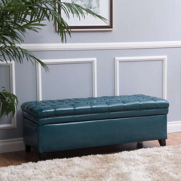 English Elm Juliana Rectangular Storage Ottoman Upholstered Lift Top for Living Room Seating 57741.00TEL