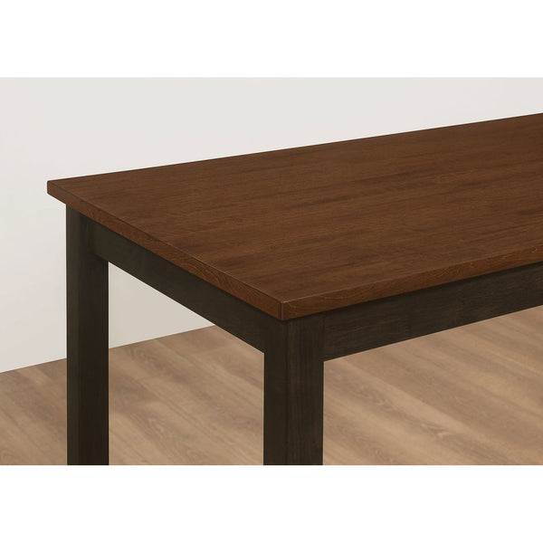 English Elm Robbie Modern-Farmhouse 4-Piece Counter Height Dining Set with Bench & Stools in Chestnut Brown, Compact Retro Style B062P351437