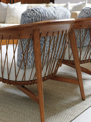 Lexington Tommy Bahama Home Davita Chair - Luxurious Palm Desert Design With Blend Down Back Cushion And Elegant Upholstery  Wood 1928-11-40