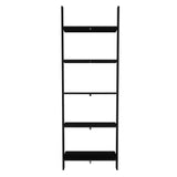 Manhattan Comfort Cooper Mid-Century Modern Ladder Bookcase Black 192AMC153