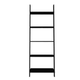 Manhattan Comfort Cooper Mid-Century Modern Ladder Bookcase Black 192AMC153