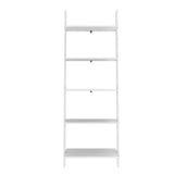 Manhattan Comfort Cooper Mid-Century Modern Ladder Bookcase White 192AMC6