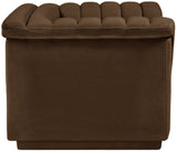 Cascade Brown Velvet Fabric Chair 192Brown-C Meridian Furniture