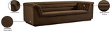 Cascade Brown Velvet Fabric Sofa 192Brown-S Meridian Furniture