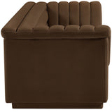 Cascade Brown Velvet Fabric Sofa 192Brown-S Meridian Furniture