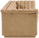 Cascade Camel Velvet Fabric Sofa 192Camel-S Meridian Furniture