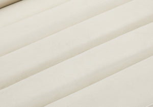 Cascade Cream Velvet Fabric Sofa 192Cream-S Meridian Furniture