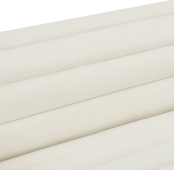 Cascade Cream Velvet Fabric Sofa 192Cream-S Meridian Furniture