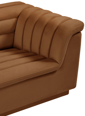 Cascade Saddle Velvet Fabric Chair 192Saddle-C Meridian Furniture