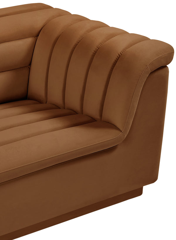 Cascade Saddle Velvet Fabric Chair 192Saddle-C Meridian Furniture