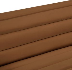 Cascade Saddle Velvet Fabric Loveseat 192Saddle-L Meridian Furniture