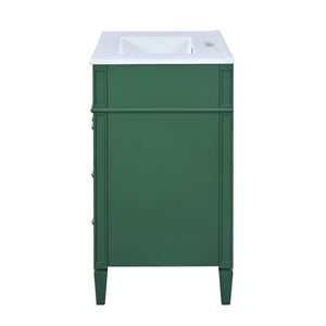 English Elm 30'' Modern Bathroom Vanity With Elegant Ceramic Sink, 2 Drawers & Tip-Out Storage - Stylish Upgrade! N710P250194F
