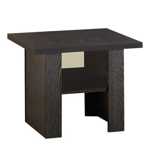 English Elm Bewildering Matte Black Wood 3 Piece Nesting Side Table Set with Open Shelves B056P216344