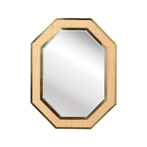 Dunbar Brass And Cane Mirror Gold 193066 Wildwood