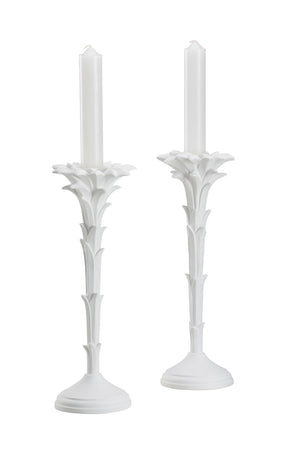 Roche Candlestick - Pair White/Cream 193077 Wildwood