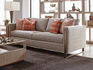 Lexington Windsor Open Bookcase - Contemporary Design With Adjustable Glass Shelves And Elegant Taupe Finish Shadow Mist  725-991