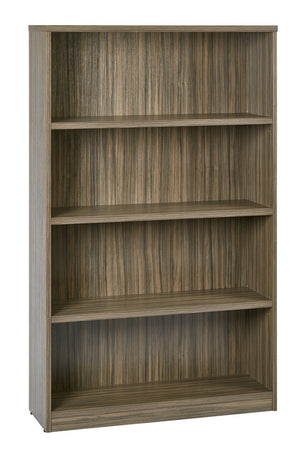 OSP Home Furnishings 36wx12dx60h 4-shelf Bookcase Heavy Duty Laminate Office Storage with Adjustable Shelves LBC361260-URB