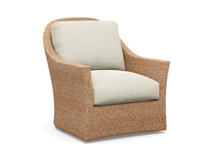 Soren Swivel Accent Chair Mid-century Upholstered Down Cushions Living Room Lounge Seat