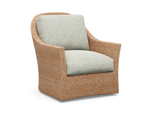 Soren Swivel Accent Chair Mid-century Upholstered Down Cushions Living Room Lounge Seat