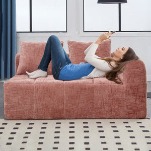 English Elm United Chenille Loveseat Sofa - Cozy Minimalist Modular Sleeper For Apartments & Living Rooms W1568P255138-GIGA