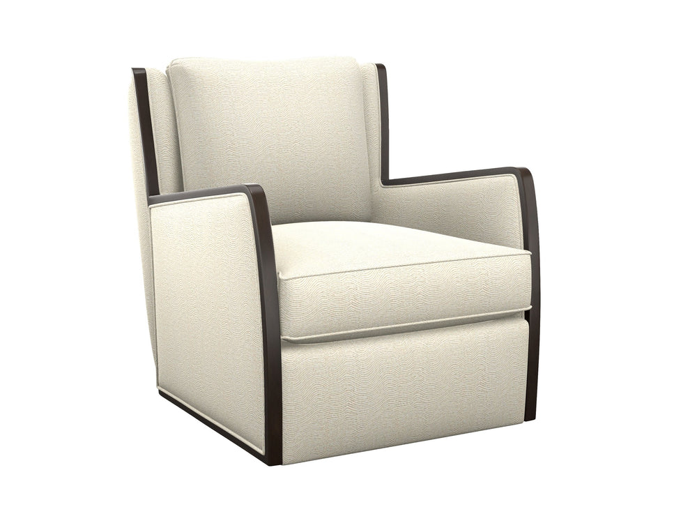 Lexington Delancey Swivel Lounge Chair with Plush Down Cushions and Stylish Base for Modern Living Rooms Beige/Tan 1938-11SW-71