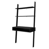 Manhattan Comfort Cooper Mid-Century Modern Ladder Desk Black 193AMC153