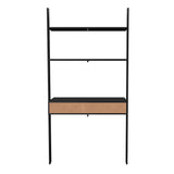 Manhattan Comfort Cooper Mid-Century Modern Ladder Desk Black 193AMC153