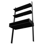 Manhattan Comfort Cooper Mid-Century Modern Ladder Desk Black 193AMC153