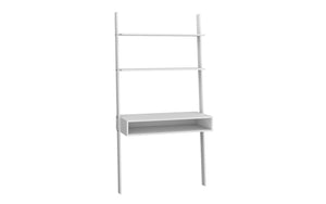 Manhattan Comfort Cooper Mid-Century Modern Ladder Desk White 193AMC6