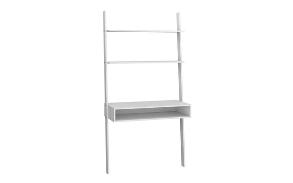 Manhattan Comfort Cooper Mid-Century Modern Ladder Desk White 193AMC6