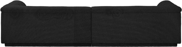Cascade Black Boucle Fabric Modular Sofa 193Black-S119 Meridian Furniture